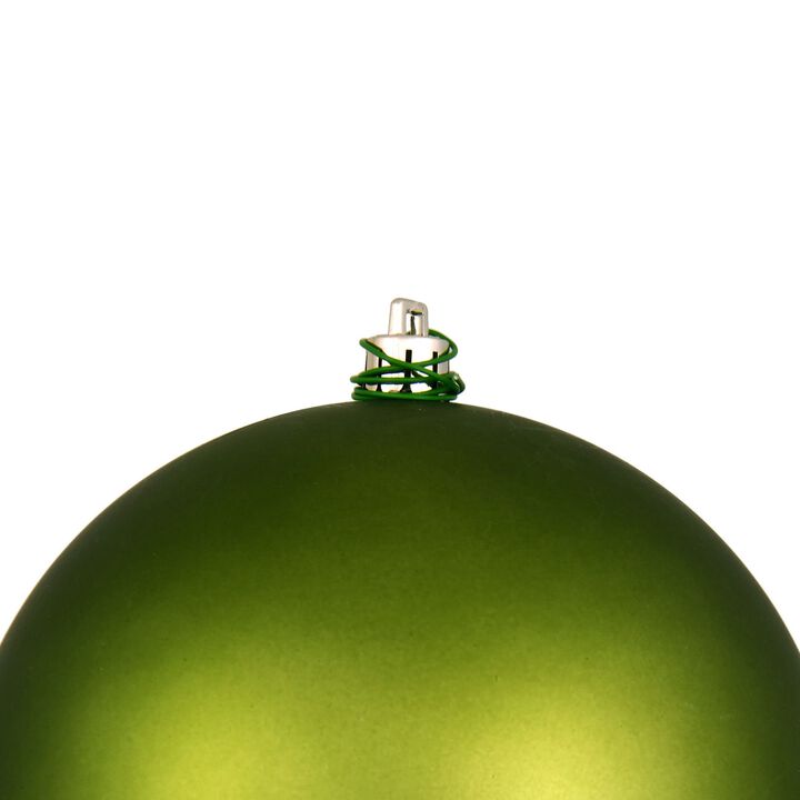 Vickerman 8" Juniper Green Matte Ball Ornament.