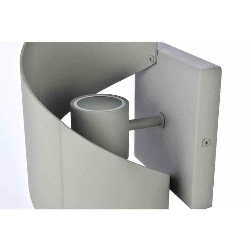 Living District Raine Integrated LED wall sconce  in silver