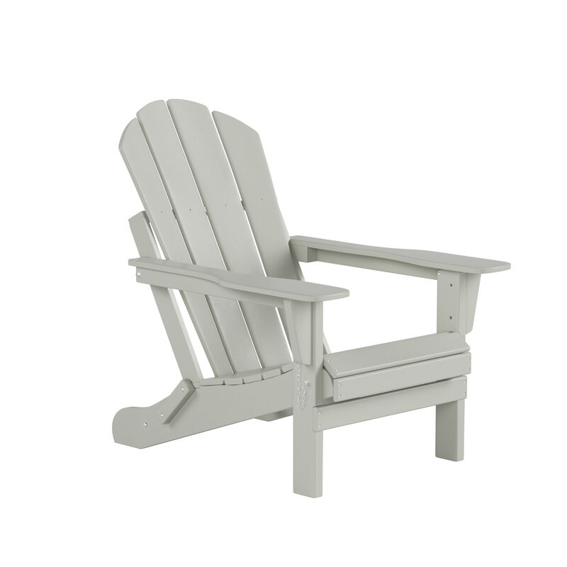 WestinTrends 3-Piece Outdoor Patio Adirondack Chair with Coffee Table Set