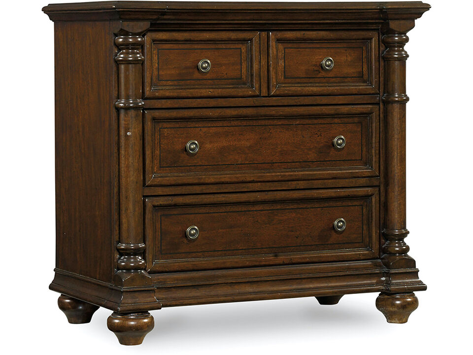 Leesburg Nightstand In Dark Wood