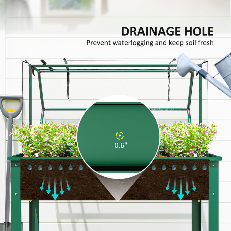 Hivvago Elevated Vegetable Planter with Drainage Hole image number 5