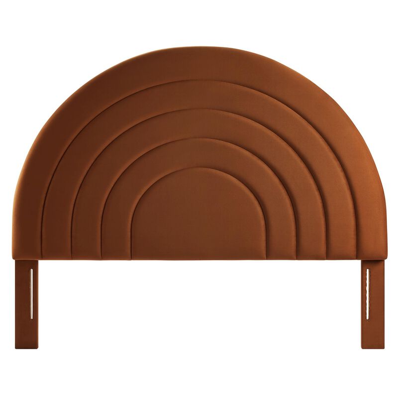 Solana Arched Performance Velvet Queen Headboard image number 0