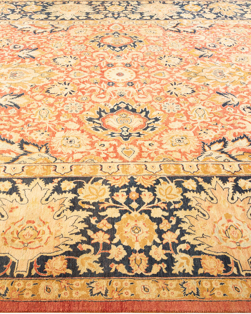 Mogul, One-of-a-Kind Hand-Knotted Area Rug  - Orange, 8' 1" x 9' 7" image number 4