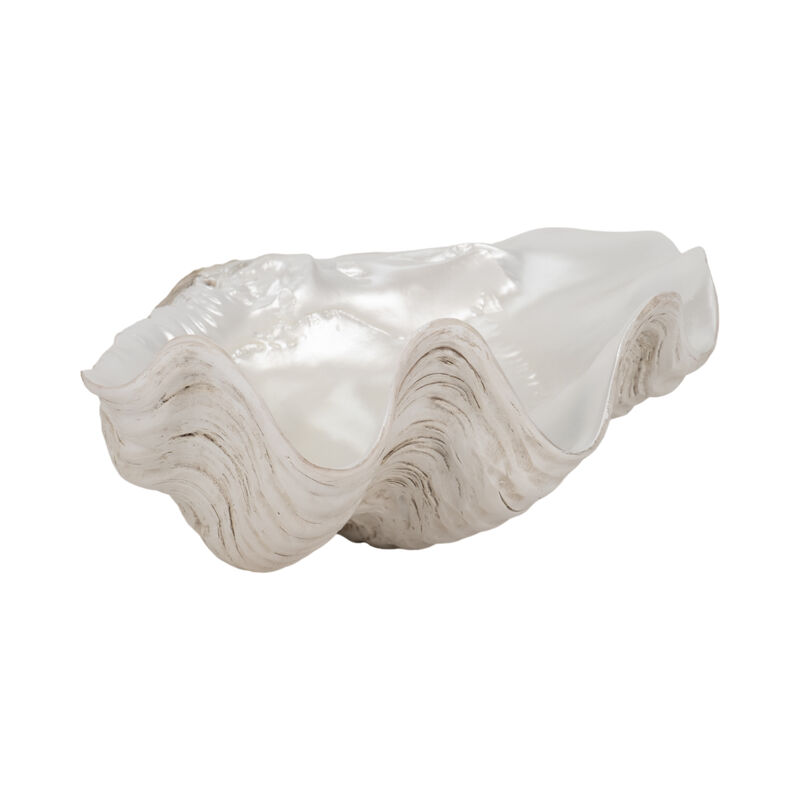 9" Pearlized Shell Bowl, Ivory image number 2