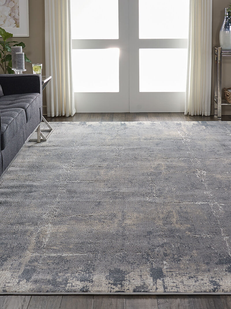 Rustic Textures RUS06 Gray/Beige 3'11" x 5'11" Rug