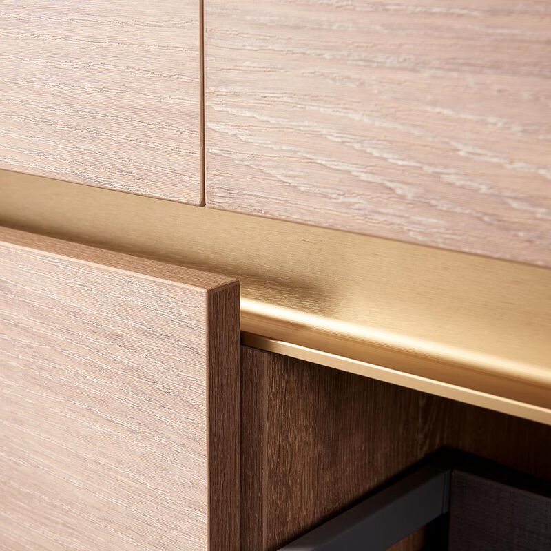 Vinnova Design Double Sink Wall-Mount Bath Vanity with Composite Integral Square Sink Top