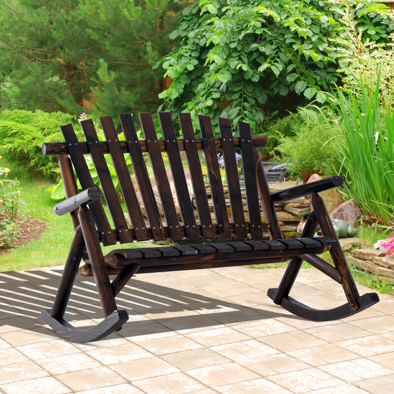 Hivvago Patio Adirondack Rocking Chair for Garden and Porch image number 1