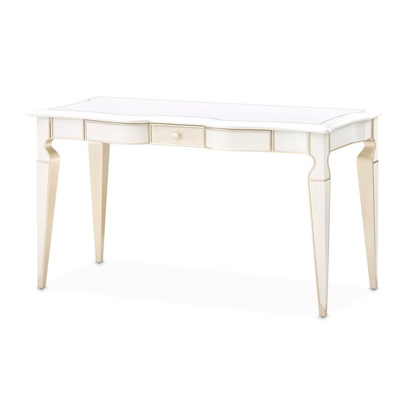 Michael Amini La Marisia Vanity Desk - Creamy Pearl