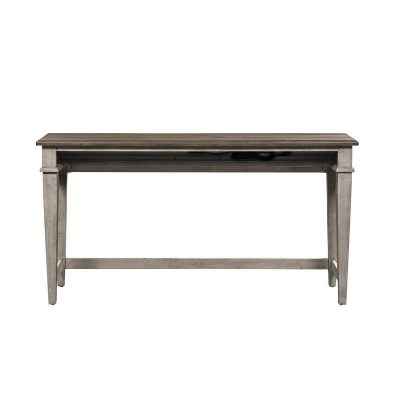 Liberty Furniture Heartland Console Bar Table in Antique White w/ Tobacco Top image number 5