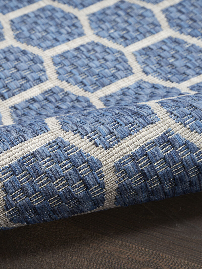 Twist Reversible TWS01 Blue 2'2" x 12' Rug
