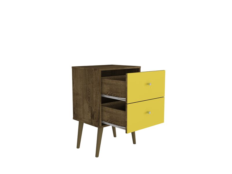 Liberty 2.0 Nightstand in Brown and Yellow