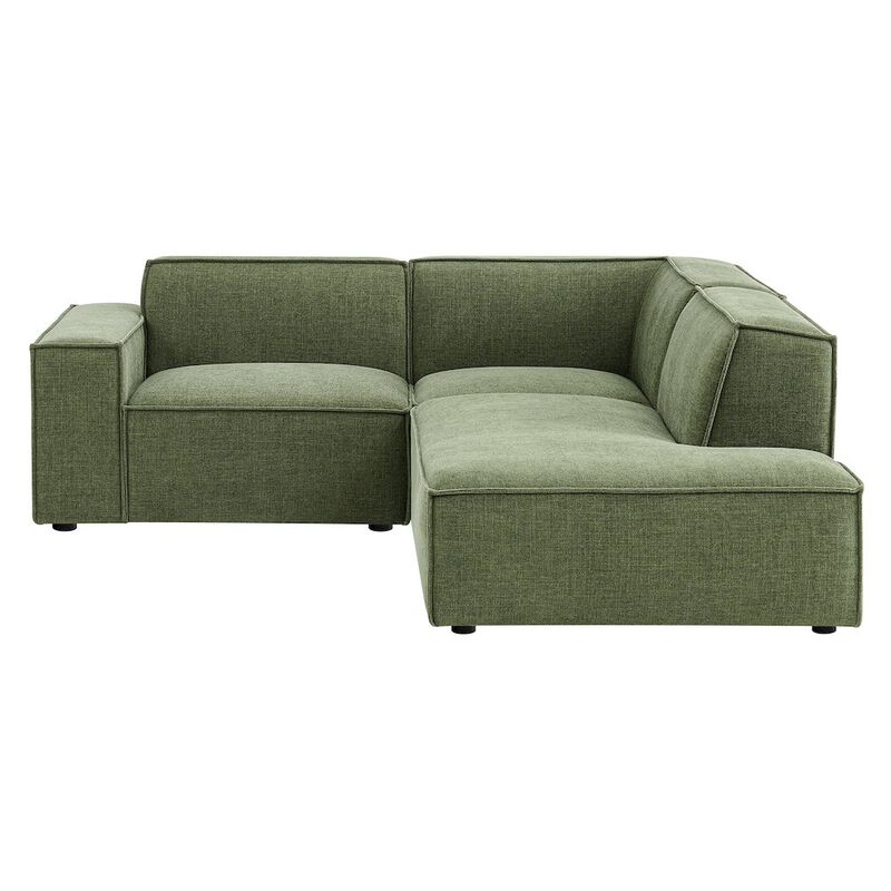 Restore 3-Piece Performance Fabric Upholstered Modular L-Shaped Sectional Sofa image number 5