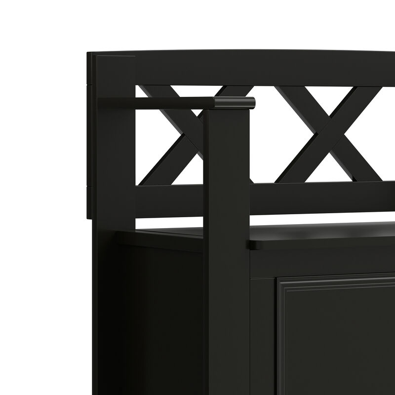 Simpli Home Amherst Small Entryway Storage Bench image number 6