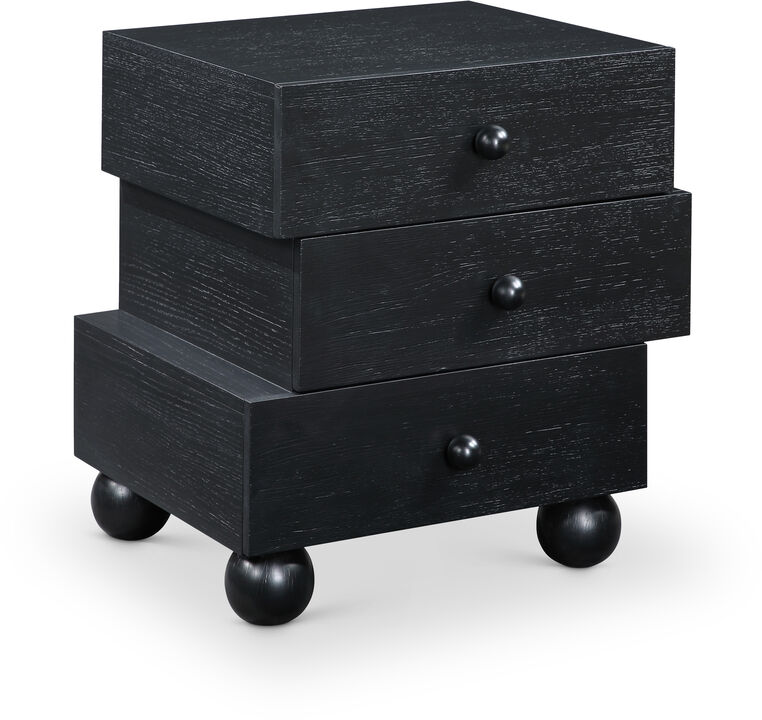 Meridian Furniture Askew Black Night Stand