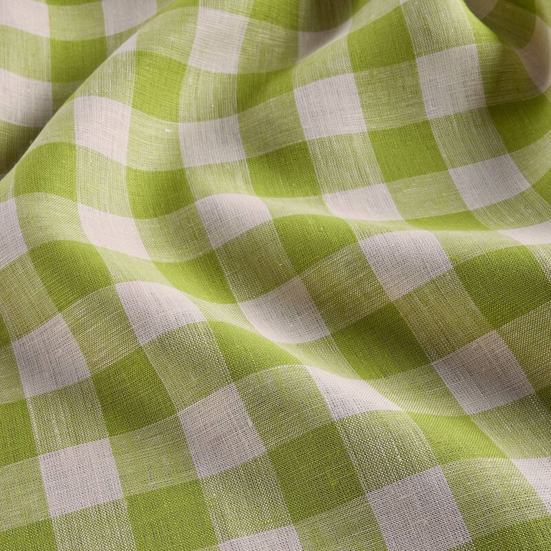 Solino Home Morgan Check 100% Linen Table Runner &ndash; Handcrafted, Machine Washable, Perfect for Holiday and Everyday Dining