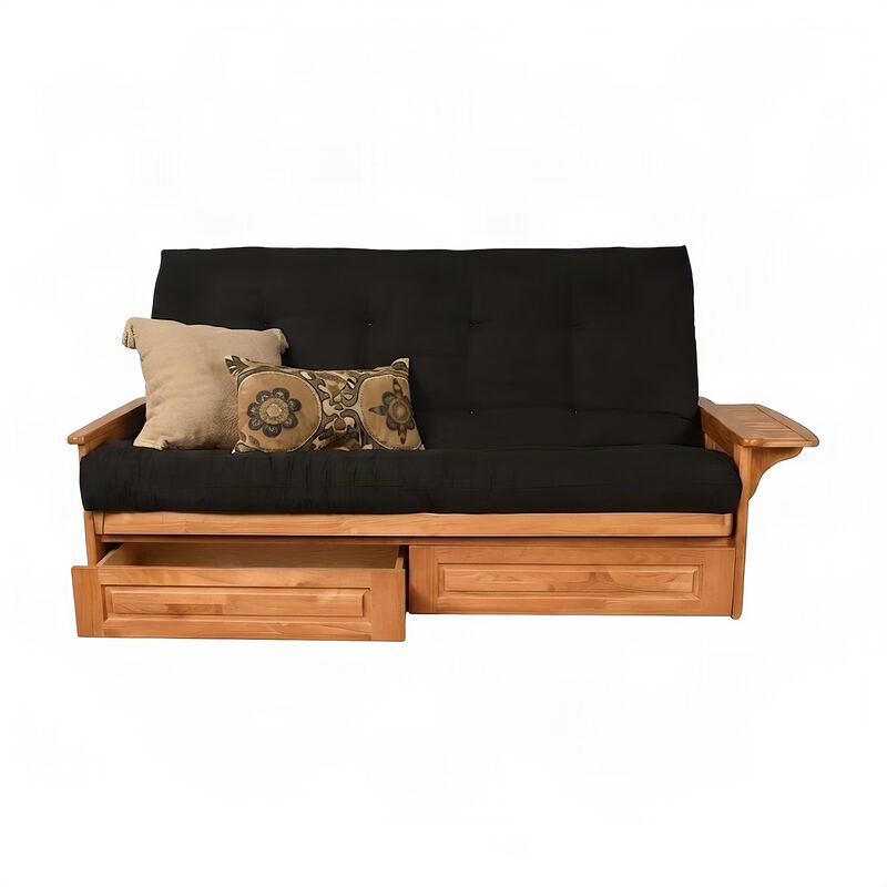 KODIAK Phoenix Frame Queen-Butternut Finish-Mattress-Storage Drawers image number 3
