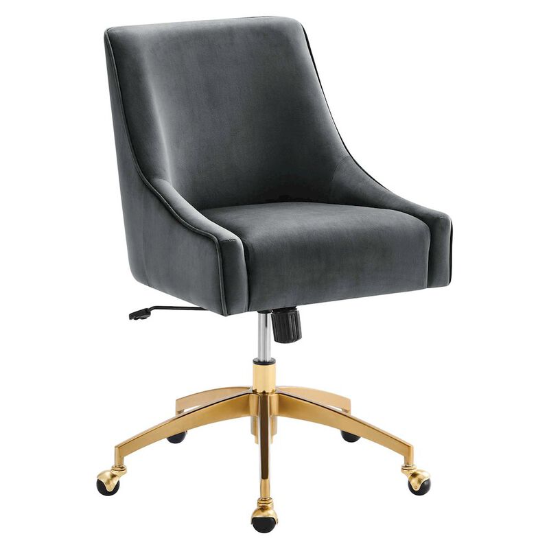 Discern Performance Velvet Office Chair image number 0