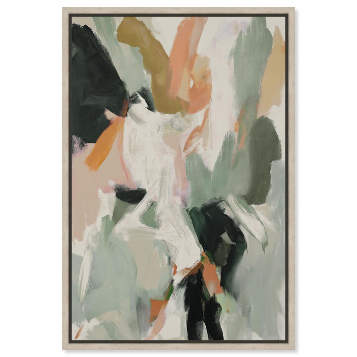 Green Horizons Abstract Canvas Print by Art Remedy