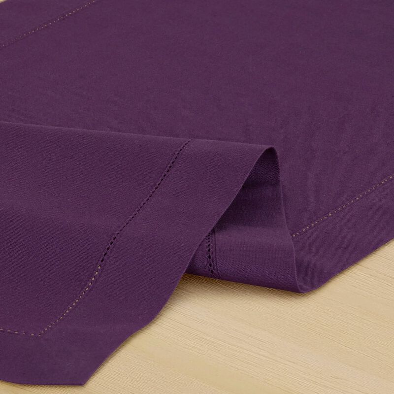 Cotton Linen Table Runner - Cotton Linen Hemstitch image number 3