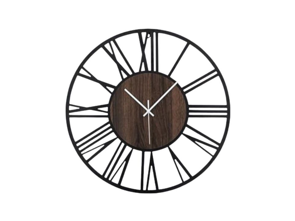 Large Wall Clock Living Decor 14 Inch Non Ticking Silent Battery Operated Modern