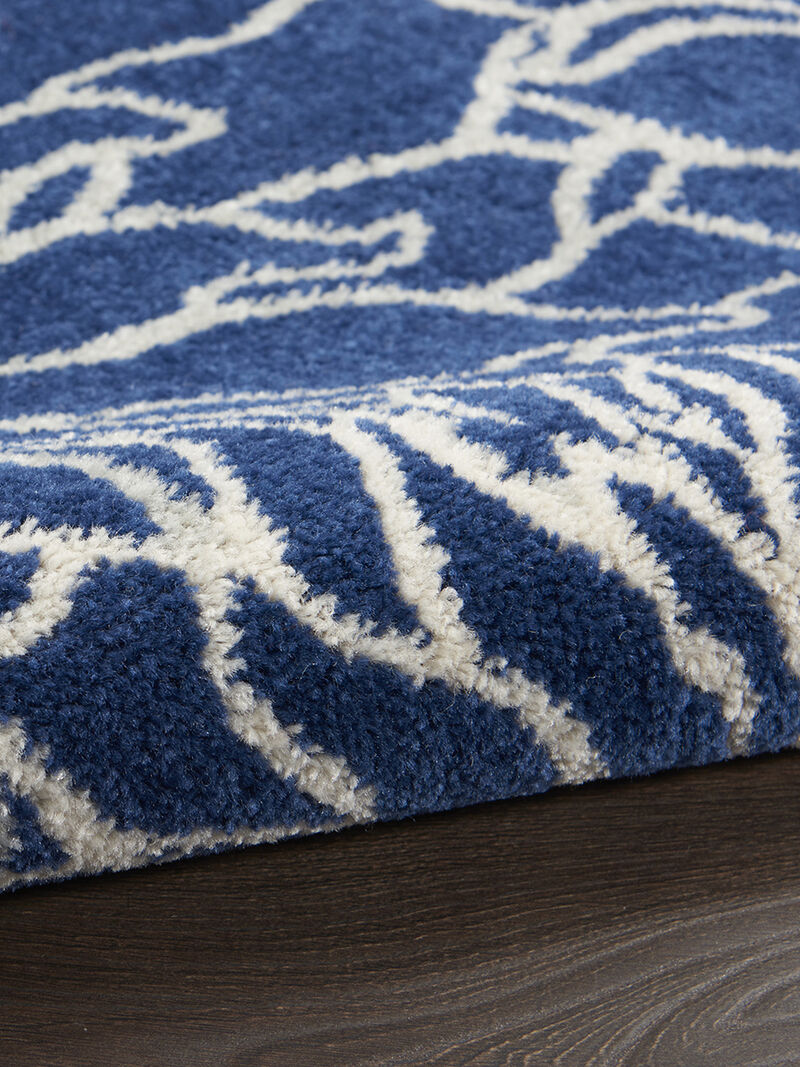 Passion PSN17 Navy/Ivory 1'10" x 6' Rug image number 3