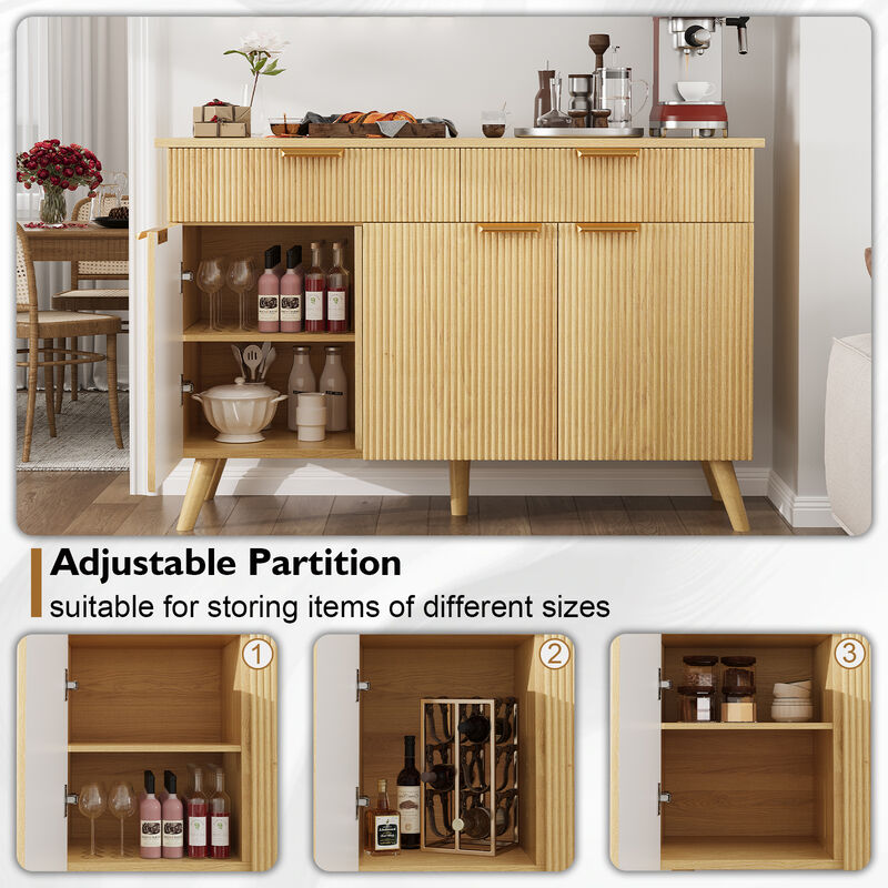 Seslin Modern Fluted Sideboard image number 3