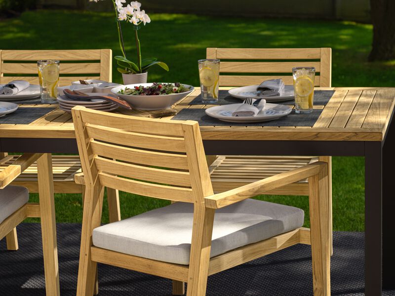 Rhodes 5 Piece Patio Dining Set with 72 in. Table