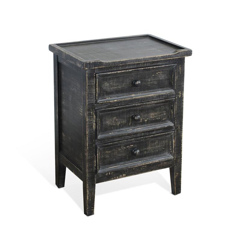 Sunny Designs Black Sand End Table