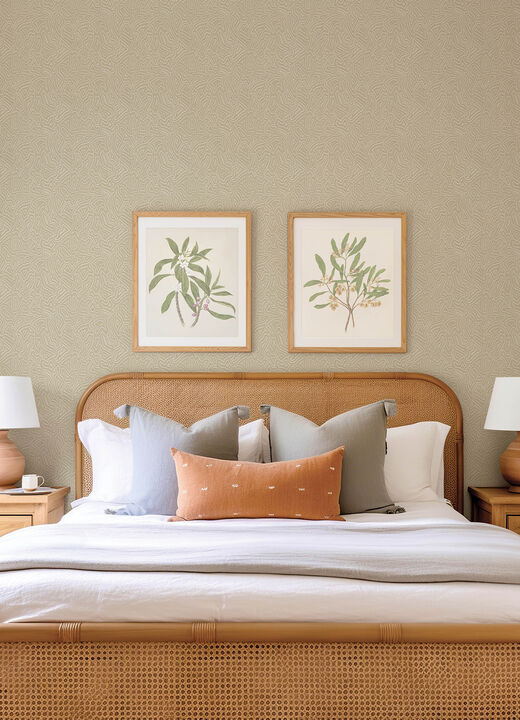 Hollenback Gold Dotted Abstract Wallpaper