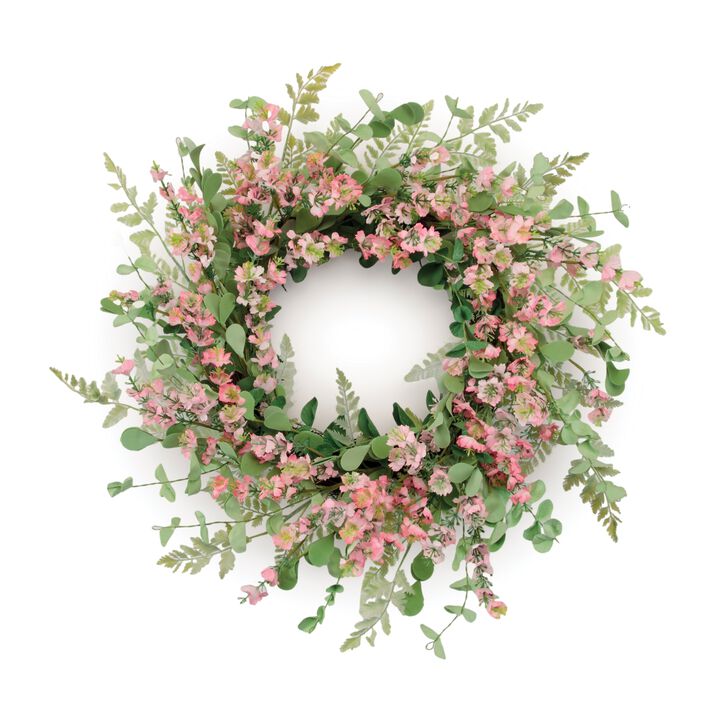 Mixed Blossom Floral Wreath for Front Door, Wall, or Seasonal Display