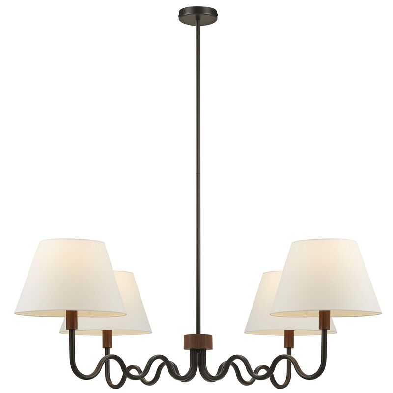 Sunlit Squiggle 4-Arm Pendant Light image number 6