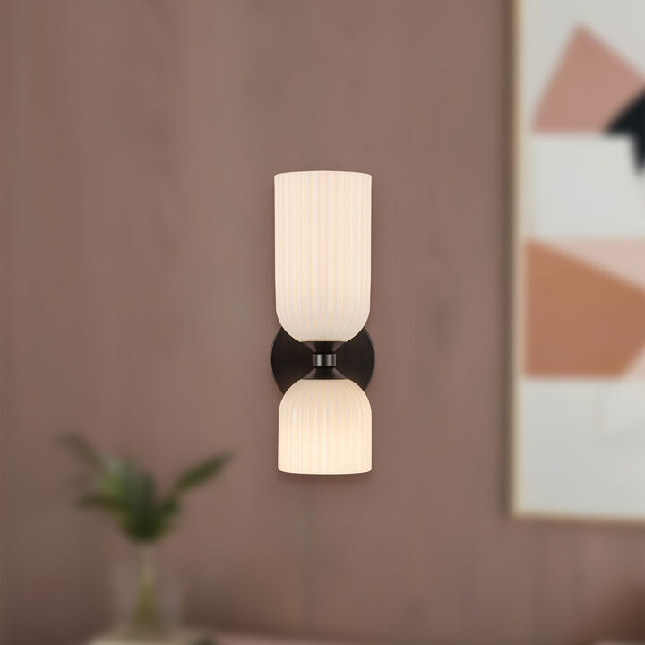 Nelly 12-in Socket Damp-Rated Wall/Vanity Light