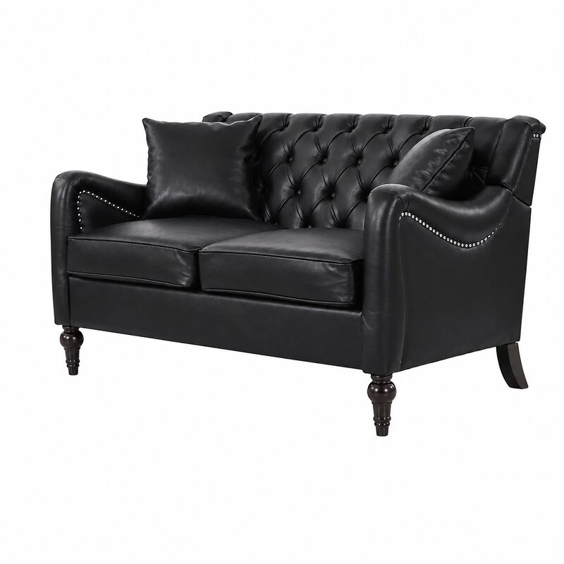 Nulin PU Leather Loveseat Sofa image number 8