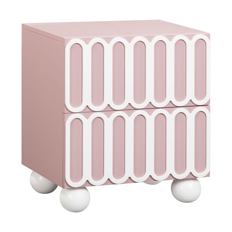 Casafoyer Tori Motif Mauve Nightstand image number 0