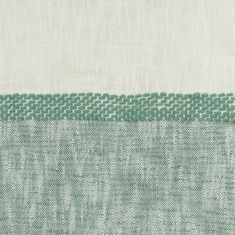 Teal/Natural 50" x 60" Throw Blanket