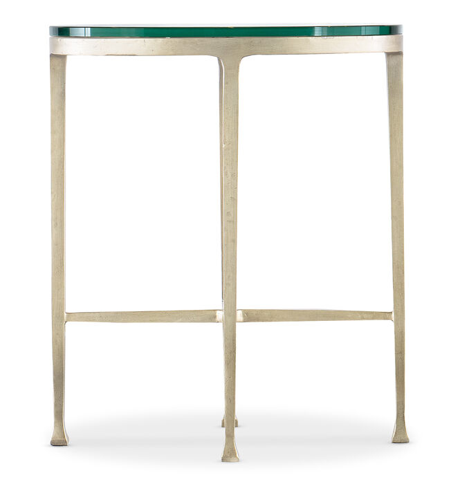 Cora Glass Top Oval Drink Table