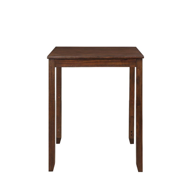 Gary 3 Piece Counter Table Set, Cherry Brown - Benzara