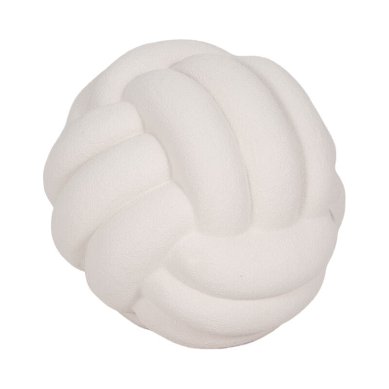 5" Knot Orb Rough Texture, White image number 2