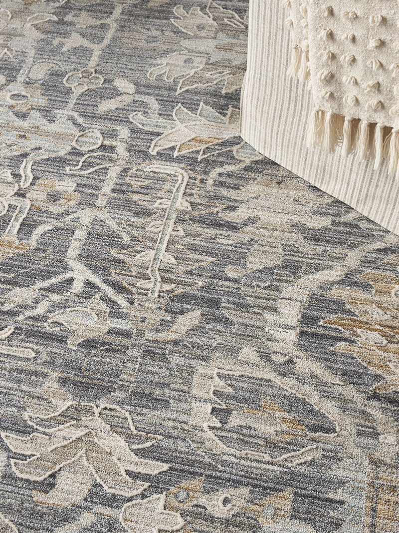 Lynx LNX02 Navy/Multicolor 7&rsquo;10&rdquo; x Round Rug