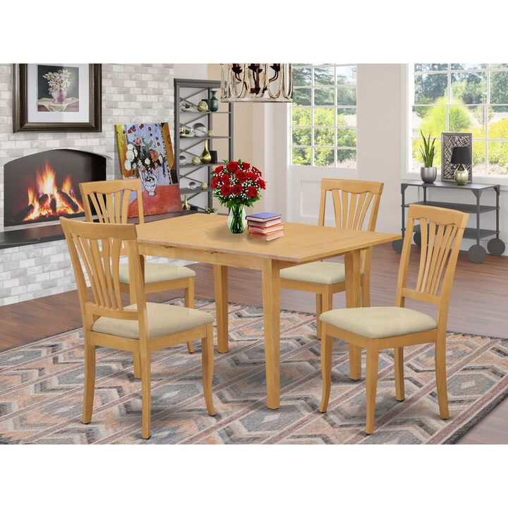 5 Pc Dinette set - Kitchen dinette Table and 4 Kitchen Chairs