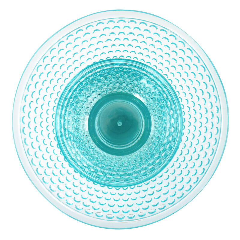 Gibson Home Plastic Bowl Set with Serving Bowl in Light Blue