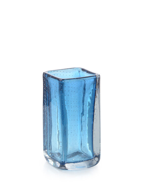 Ocean Blue Handblown Glass Vase I