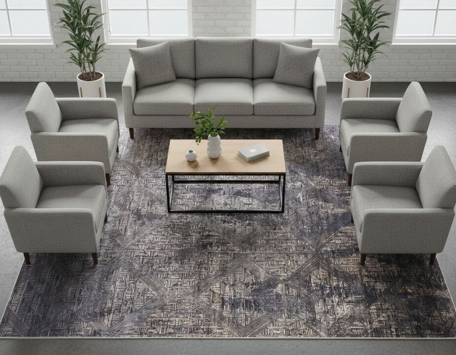 Amour 840272 Charcoal 8' x 10' Rug