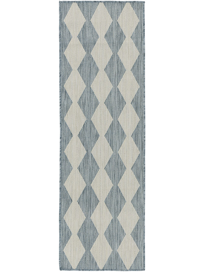 Positano POS04 Aqua 2'2" x 10' Rug image number 0