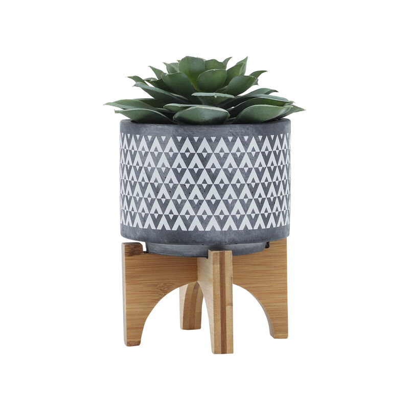 5" Aztec Planter On Stand