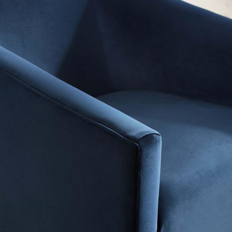 Twist Accent Lounge Performance Velvet Swivel Chair image number 7