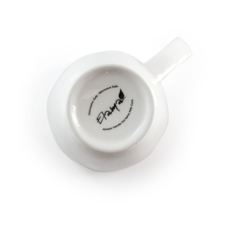 Elama Riley 12 Piece 12 Ounce Porcelain Mug Set in White