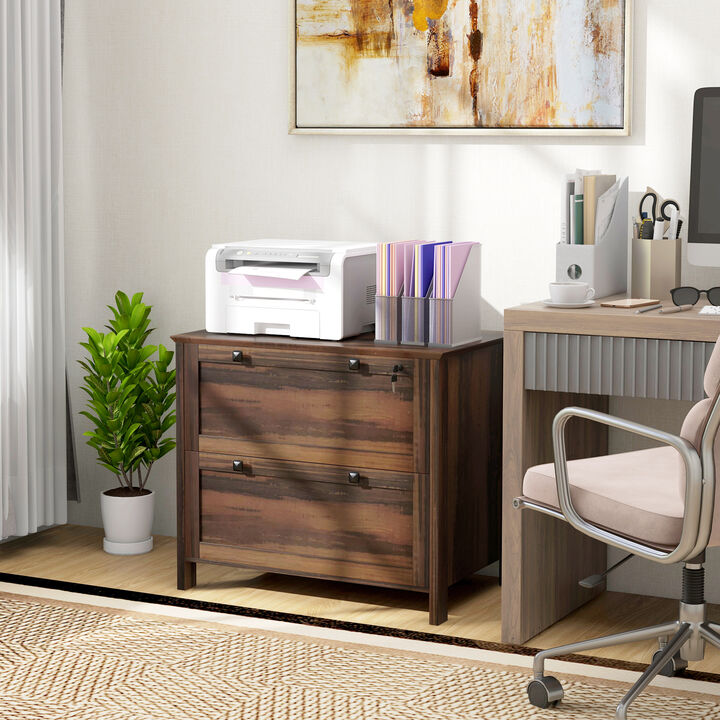 Hivvago 2-Drawer Lateral File Cabinet with Adjustable Hanging Rails