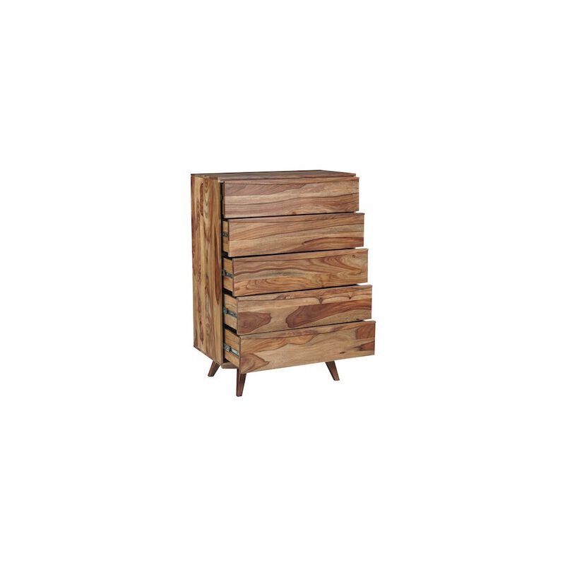 Porter Designs Fusion Solid Sheesham Wood Chest Table, Natural