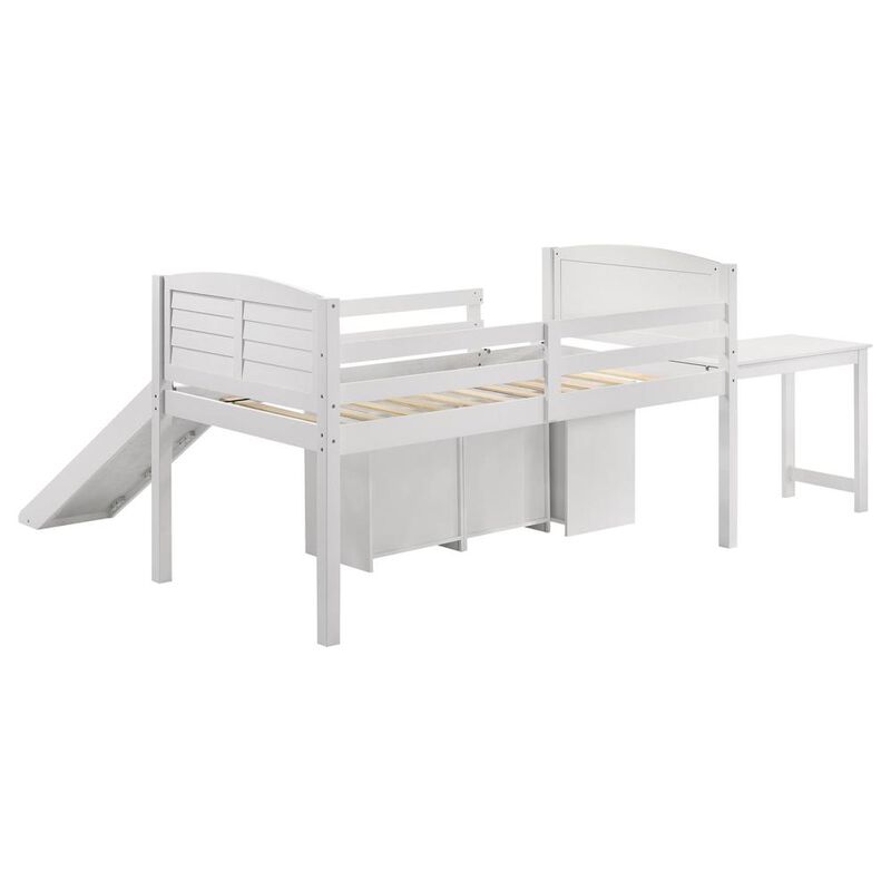 Coaster Co. of America Millie Twin Workstation Loft Bed White